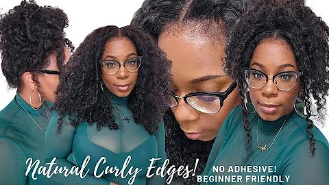 WOW! Best Beginner Curly Edges Natural Wig Install...