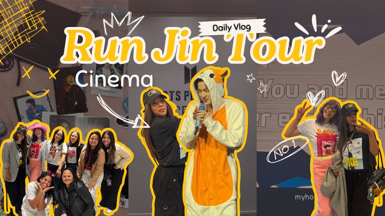 VLOG | #1 | RUN JIN TOUR NO CINEMAS + POP UP BTS