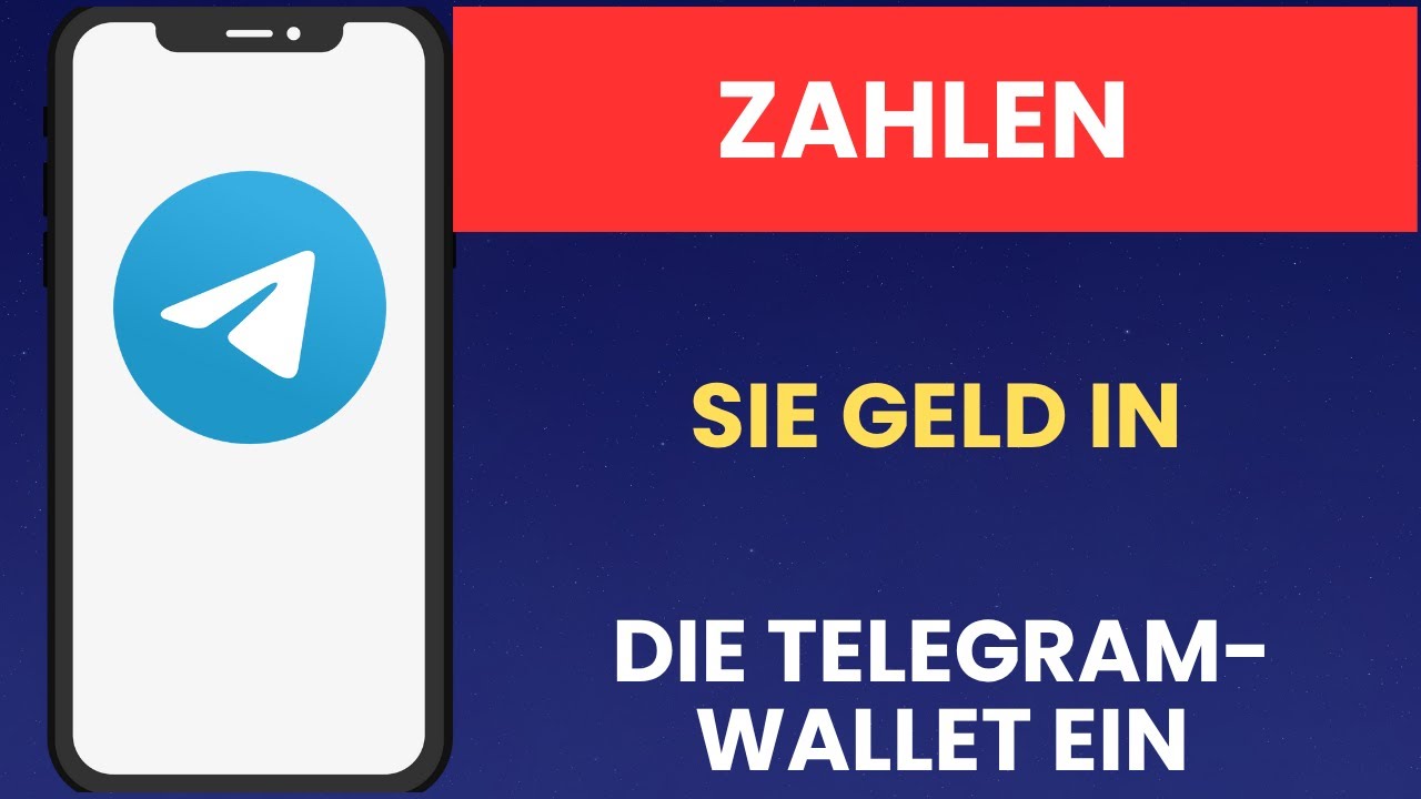 Telegram Cheques So zahlen Sie Geld in die Telegram Wallet ein - YouTube