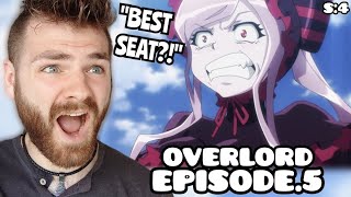 SIT ON SHALLTEAR??!!! | OVERLORD - EPISODE 5 | SEASON 4 | New Anime Fan! | REACTION