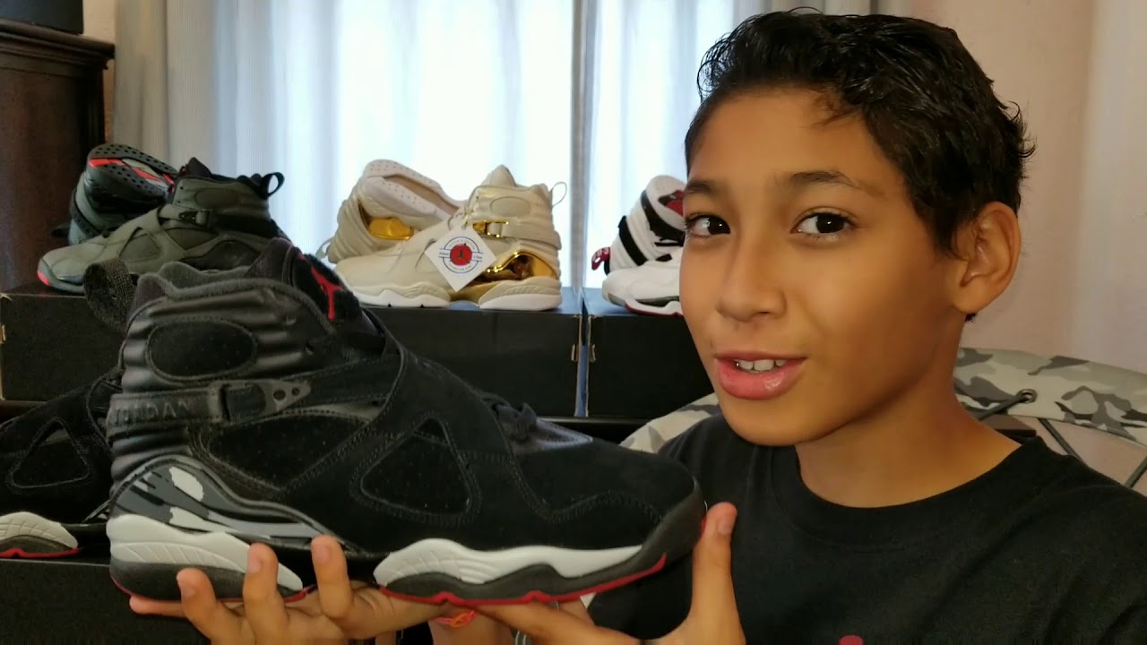 bred 8s on feet