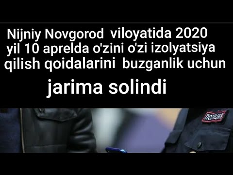 Video: 2020 yilda Moskvada o'zini izolyatsiyani buzganlik uchun jarimalar