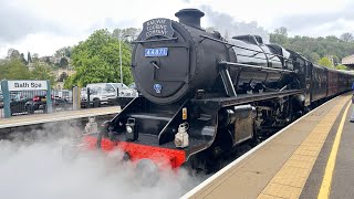 The London to Gloucester  Steam  express via Bath  pulled by Black 5 No 44871 27th April 2024