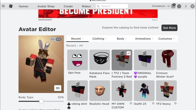 Roblox UGC Epic Face Copy *180 Robux* 