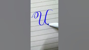 cut marker 605 calligraphy U #stylish #shorts #english #writingtips #cursive