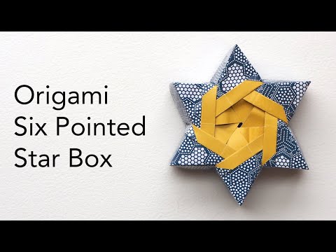 Origami Tutorial for a Six Pointed Star Box - Designed by Robin Glynn
