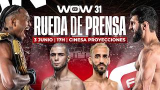 RUEDA DE PRENSA WOW 31 en directo