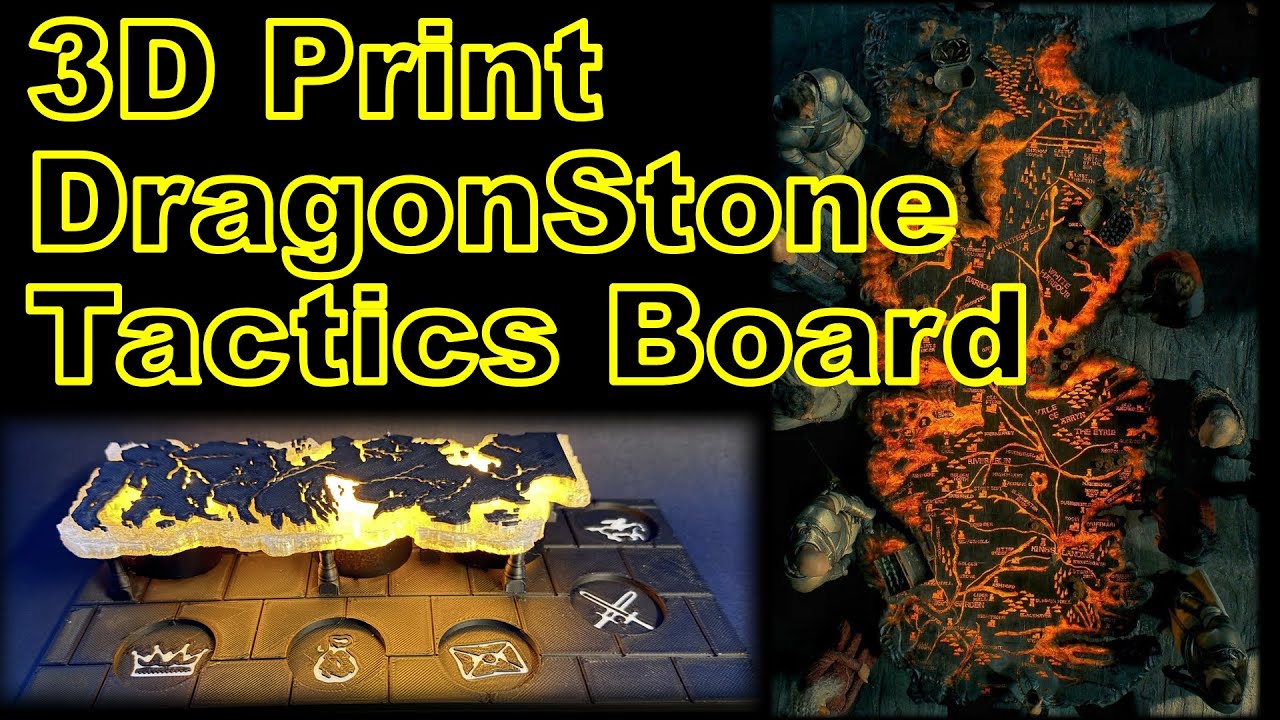 How to "No Paint Required" 3D Print the Dragonstone Tactics Board for A ...