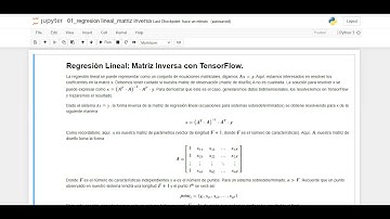 Regresión Lineal:Matriz Inversa con TensorFlow