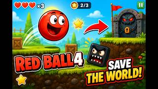 Red Ball 4 🔴 Save the World & Defeat Evil Cubes! screenshot 4