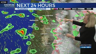 11 p.m. Monday evening forecast KOIN 6 News March 11, 2019