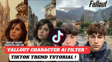 Fall out ai filter | fall out character tiktok trend tutorial | fall out CapCut template