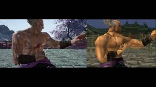 Tekken 3 'Special' Embu Remake in Tekken 7 Side by side Comparison