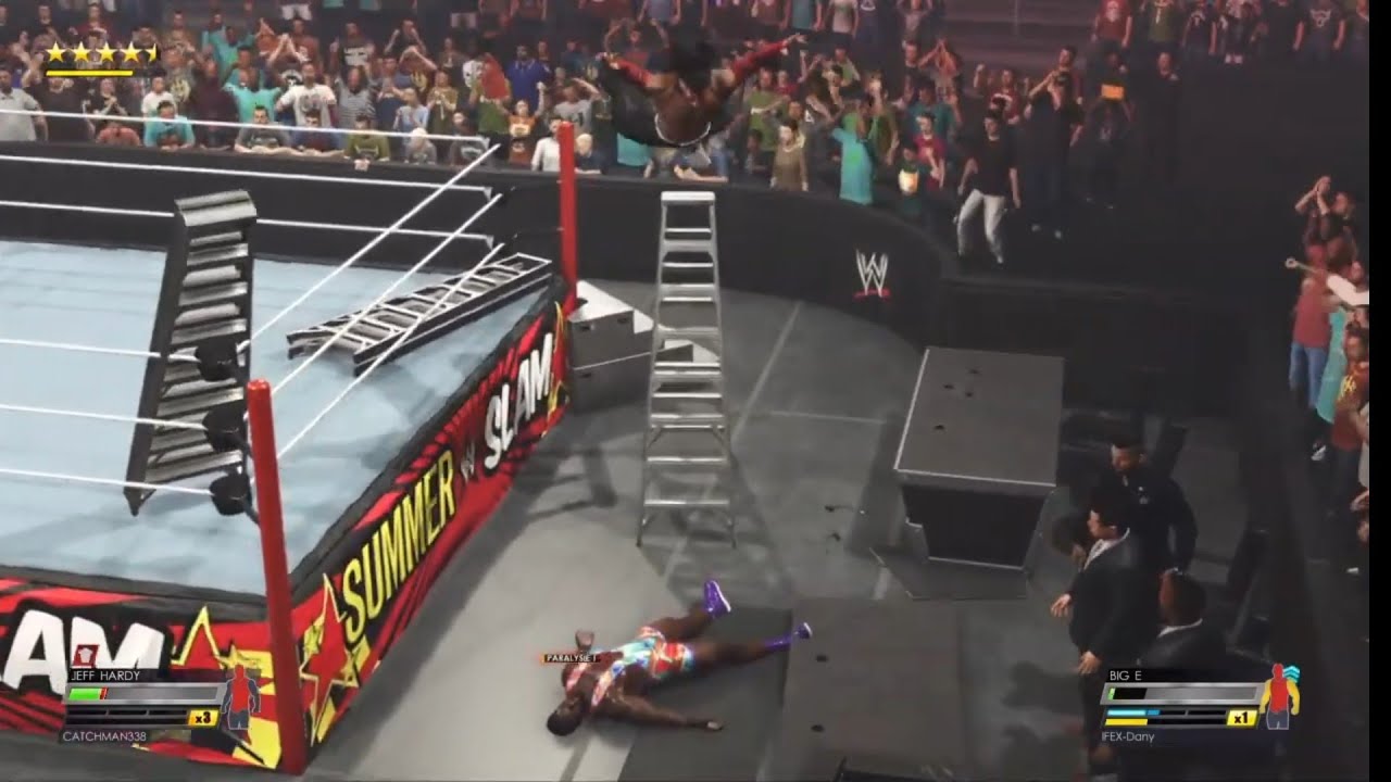 WWE 2K22 Jeff Hardy vs Big E Ladder Match Online