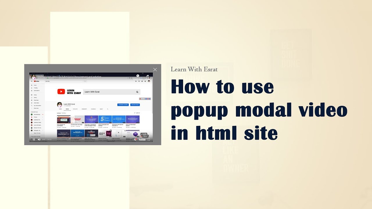 How To Use Modal Video Popup