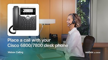Place a call with your Cisco 6800/7800 desk phone