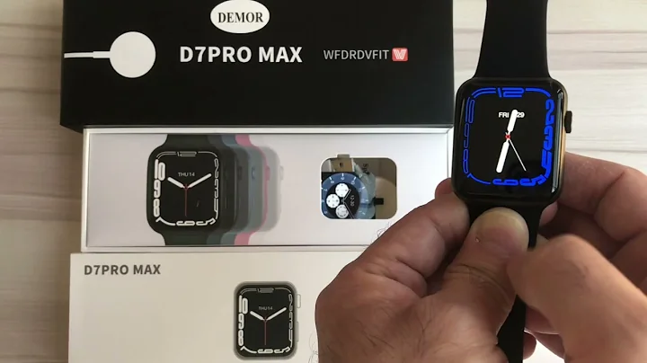DEMOR IWO D7 Pro Max Smart Watch Series 7 D7Pro Smartwatch Unboxing Function Review Language Setting