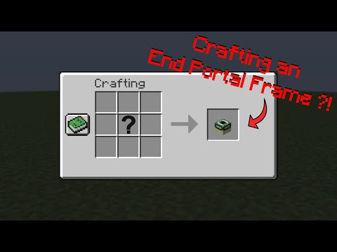 How to craft an END PORTAL FRAME in Minecraft