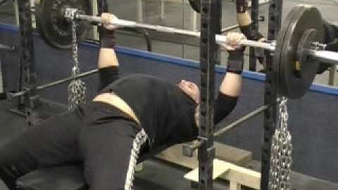 1-19-10 Bench Press With Chains