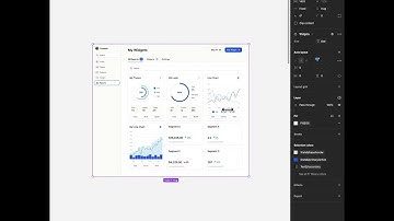 Responsive Widgets Dashboard with Variables in Figma #uidesign #designsystems