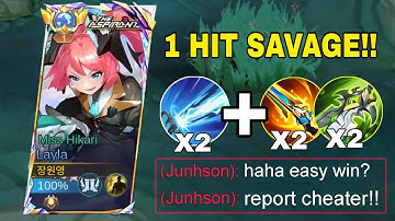 Perfect SAVAGE!! Layla Late Game Shutdown All Enemies!! - Build Top 1 Global Layla ~ MOBILE LEGENDS