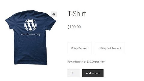 Deposits for WooCommerce Plugin