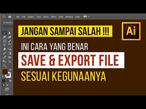 Cara Save atau Export File di Adobe Illustrator Sesuai Kegunaannya