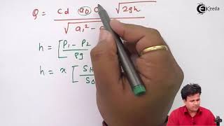 Orifice Meter Problem 2 - Fluid Dynamics - Fluid Mechanics 1