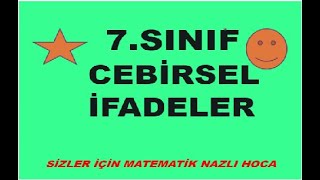 2018-2019 7.SINIF CEBİRSEL İFADELER