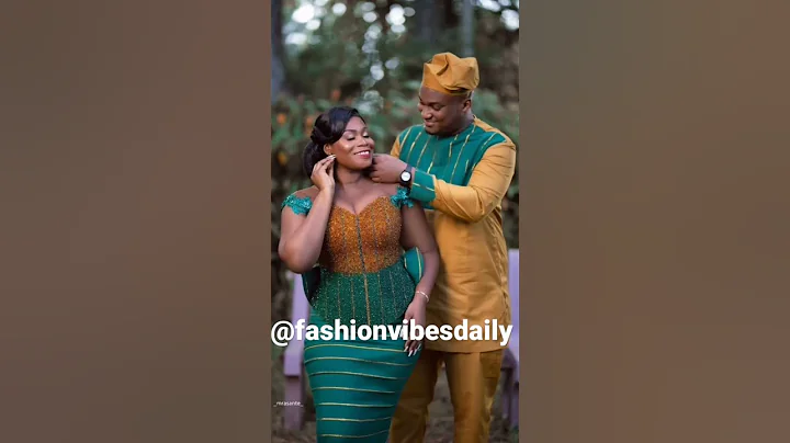 beautiful kente wear for couples #africanwear #ankara #ghanamonth