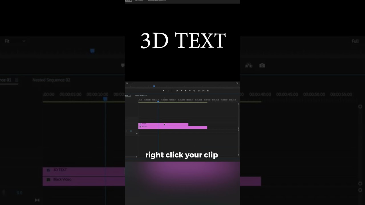 How to create 3D Animated Rotating Text in Adobe Premiere Pro #tutorial