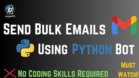 Automate Your Email Marketing: Send Bulk Emails with Free Python Software - No Coding Skill Required