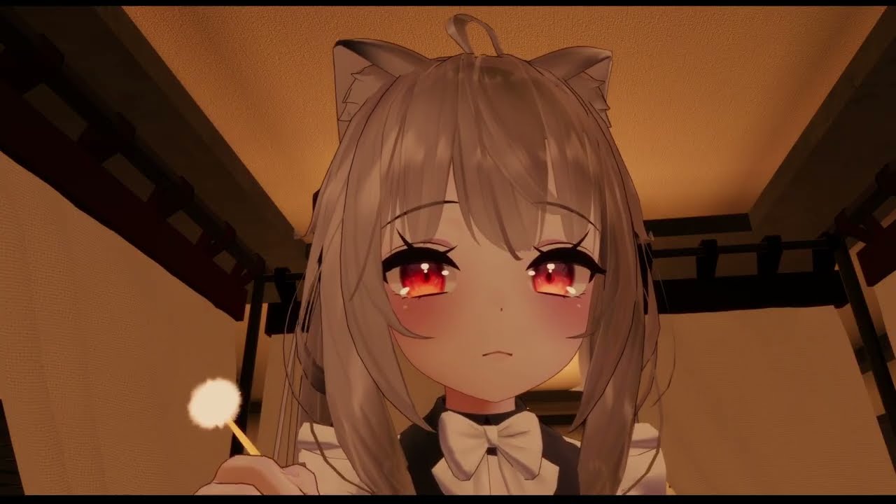 猫耳メイドが寝るまでサポートしてくれる耳かきASMR/Earworm ASMR (not talking) with cat ear maids you until you fall asleep.