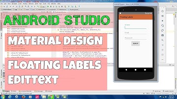 Android Tutorial 1: Google Material Design Floating Labels for EditText