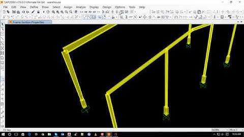 sap2000 v19 design steel structure building