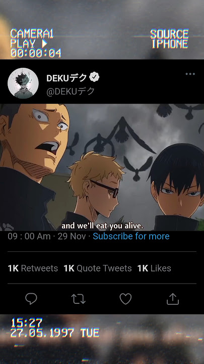 Tsukishima Kageyama and  Tanaka are scary 💀#haikyuu#fyp