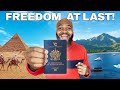 I bought a passport that lets me travel the world