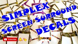SIMPLEX SCREEN SURROUND DECALS METAL DETECTING UK
