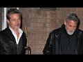 Brad Pitt and George Clooney TWIN On Set