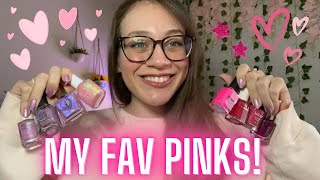 Sharing my FAVORITE Pink Nail Polishes!! \& there’s A LOT 💖🎀🌸 Favorite Color Series