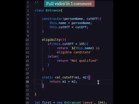 Difference between instance and static method in javascript #shorts # ...