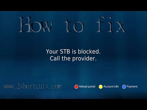 Your STB is blocked Call the provider-EN | Infomir