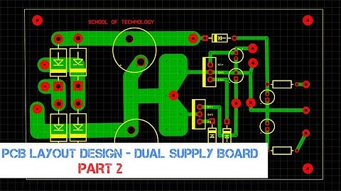 pcb layout design tutorial for beginners | Dual supply board - part 2