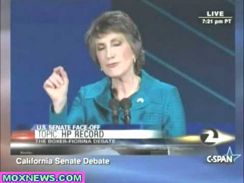 BARBARA BOXER vs CARLY FIORINA California Senate D...