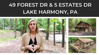 NEW LISTINGS in Lake Harmony - 49 Forest & 5 Estates Drive