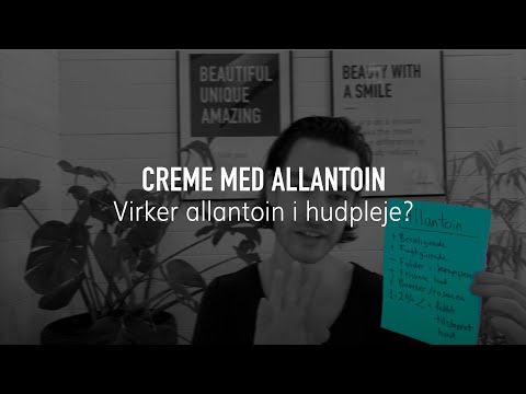Video: Hvad er allantoin godt for?