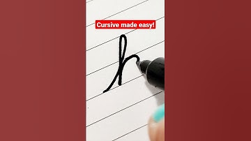 How to write lowercase "k" in cursive.   Practice with me.