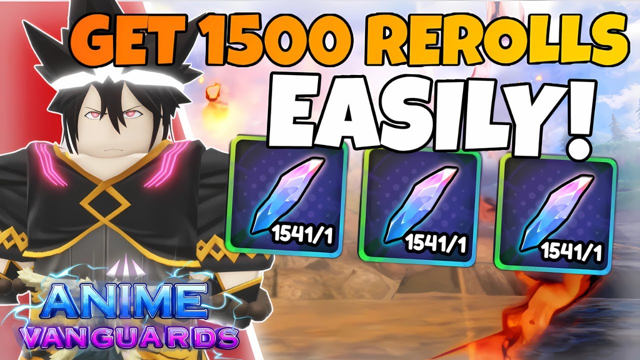 EASIEST Way To Reach MONARCH Pity in Anime Vanguards! 💎 1500+ Free Rerolls FAST!