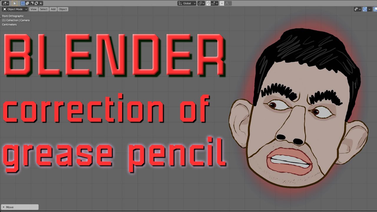 Blender 2D Animation Grease Pencil Character face rig Tutorial 6 YouTube