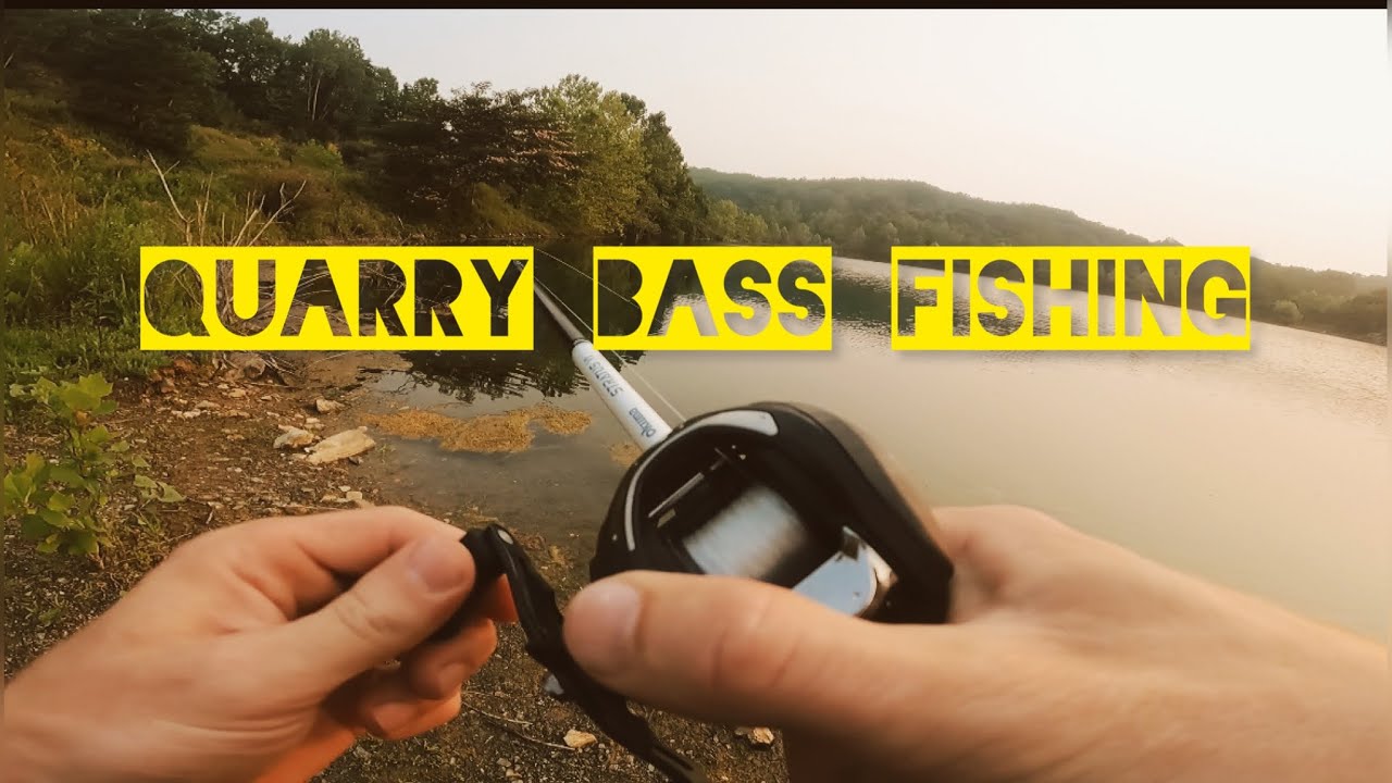 Huge Bass Tried To Eat My Fish – Quary Bass Fishing